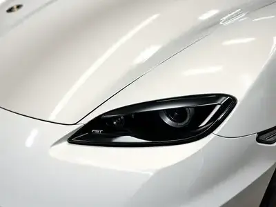 Ceramic coated sports car with glossy finish